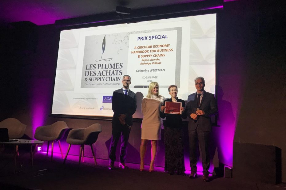 Catherine Weetman wins Plumes des Achats award 2018
