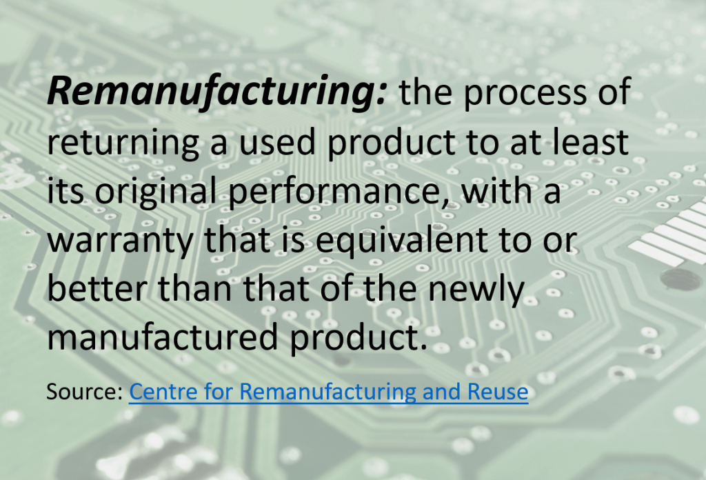 Remanufacturing definition