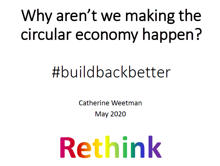 Catherine Weetman's webinar on the circular economy for Economia Circular Brasil