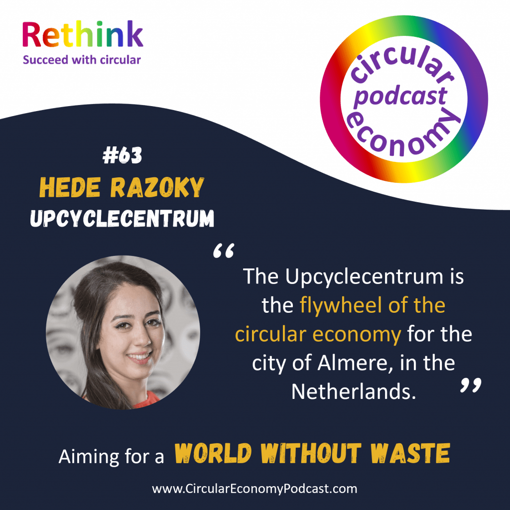Circular Economy Podcast Episode 63 Hede Razoky – The Upcyclecentrum