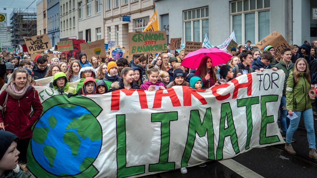 Stealing the future - climate protest