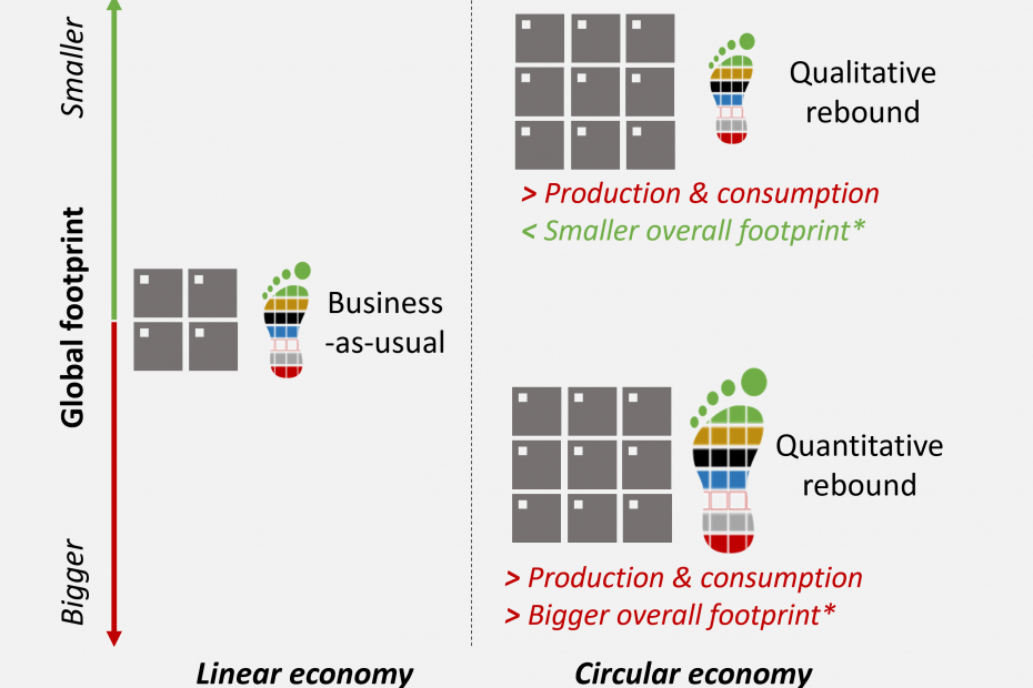 Circular economy rebound qualitative vs quantitative