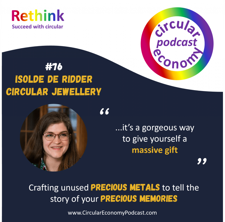 Circular Economy Podcast Ep76 Isolde de Ridder – Circular Jewellery